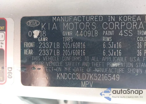 2019 Kia Niro Plug-In Hybrid Ex Premium из США, поврежденный, VIN KNDCC3LD7K5216549